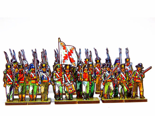 Spanish Line Infantry - brown coats