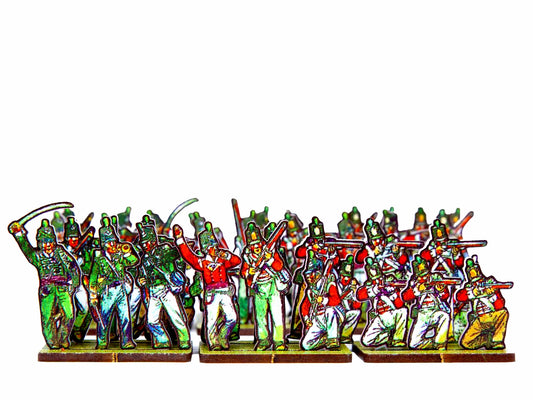 British Light Infantry in skirmish order