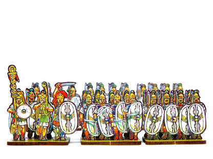 Caesar’s infantry, white wing shield