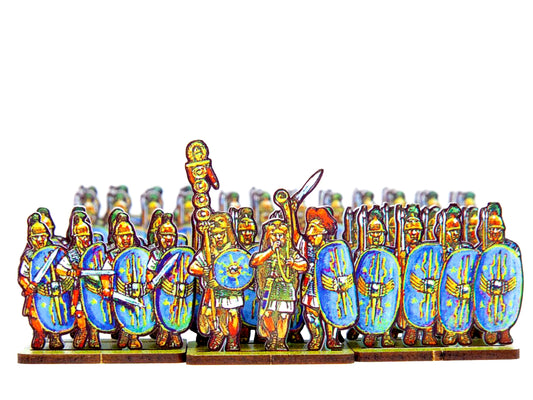 Caesar’s infantry, blue wing shield