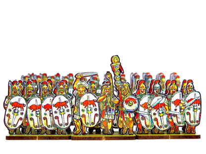 Caesar’s infantry, white bull shield