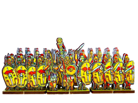 Caesar’s infantry, yellow, bull shield