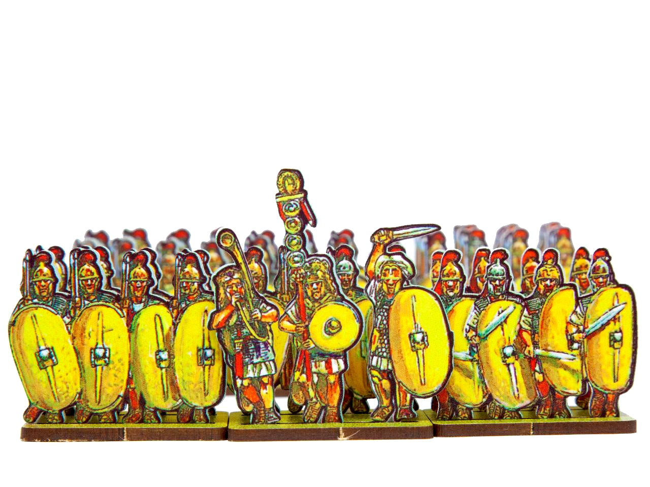 Caesar’s infantry, plain yellow