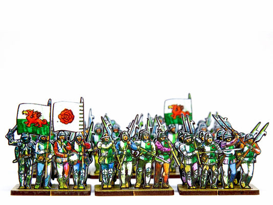 Billmen in Green & White Livery (Henry Tudor)