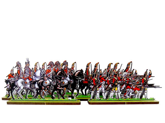 English Light Dragoons, Hanoverian Horse Grenadiers, Hanoverian Horse Foot