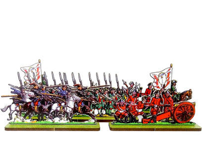 Russian Artillery, Russian Infantry, Russian Cossacks Cavalry