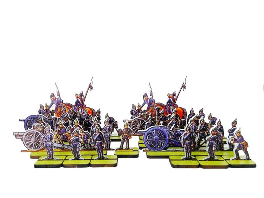 Prussian Artillerymen and Lancers