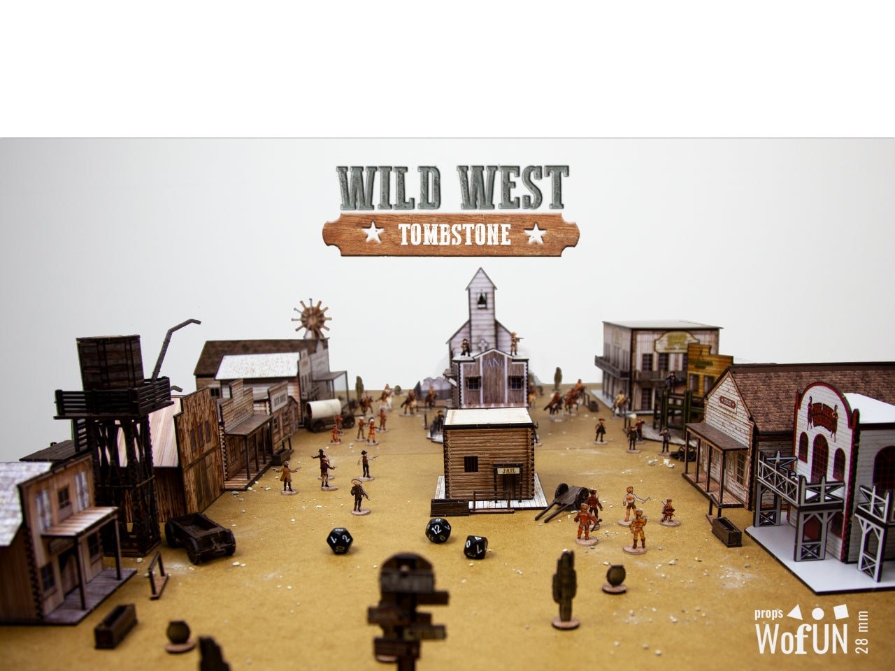18mm Wild West Town