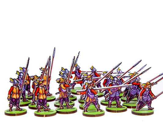 Pikemen. Regiment Red